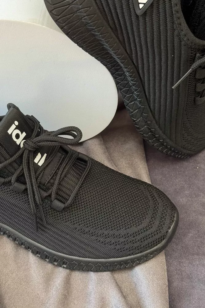 Купити Кросівки чоловічі текстиль, колір чорний, 243R779-1 оптом - Фото №2