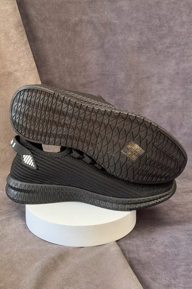 Купити Кросівки чоловічі текстиль, колір чорний, 243R779-1 оптом - Фото №5