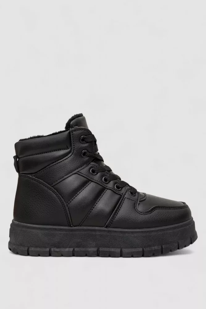 Купити Кросівки жіночі зимові, колір чорний, 248RBL2 - Фото №1