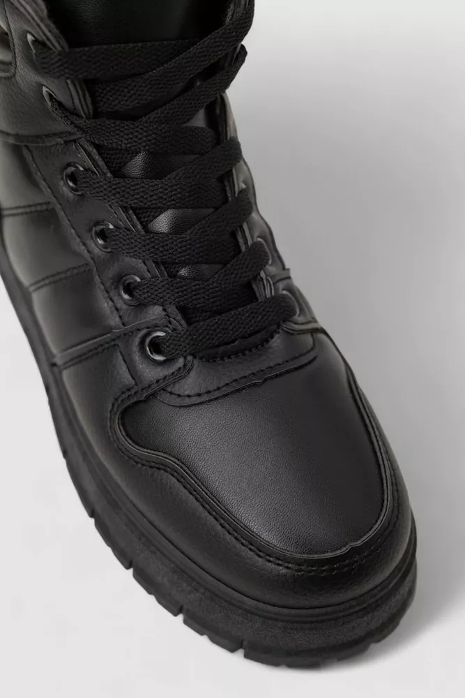 Купити Кросівки жіночі зимові, колір чорний, 248RBL2 - Фото №2