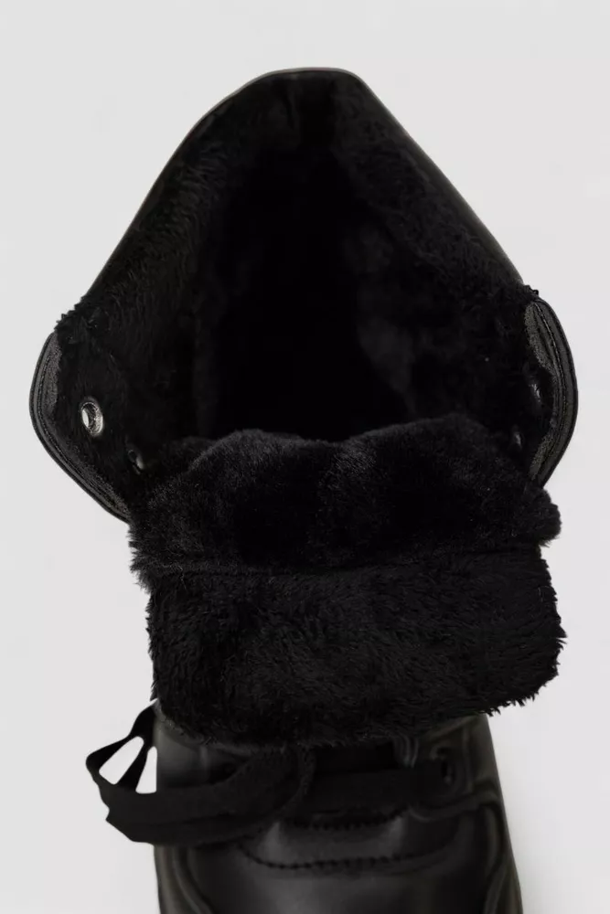 Купити Кросівки жіночі зимові, колір чорний, 248RBL2 - Фото №6