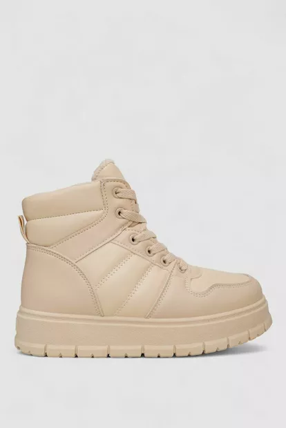 Кроссовки женские зимние, цвет бежевый, 248RBL2