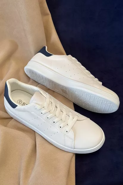 Кеди чоловічі, колір біло-синій, 248RR220