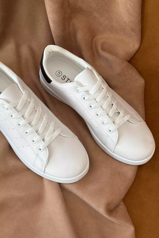 Купити Кеди чоловічі, колір біло-чорний, 248RR220 - Фото №2