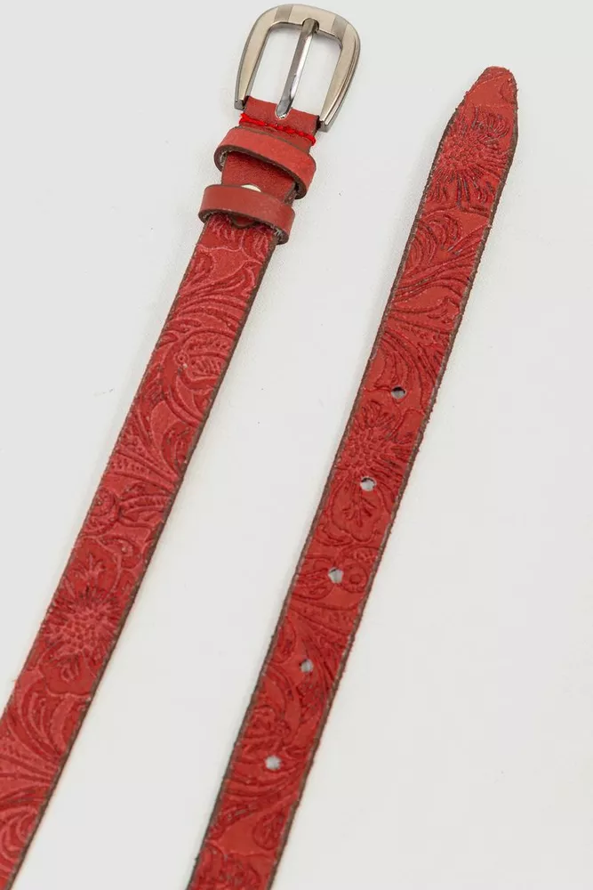 Купити Жіночий ремінь, колір червоний, 196R20S0W7 - Фото №2