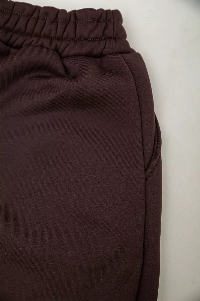 Купити Спортивний костюм жіночий на флісі  уцінка, колір шоколадний, 257R85-U-2 - Фото №7