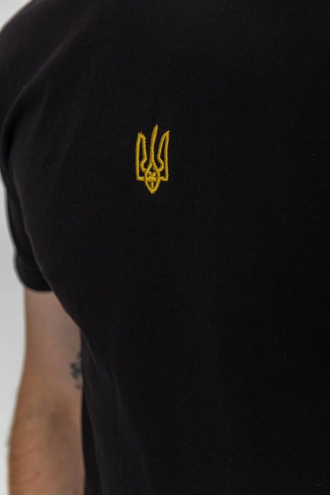 Купить Футболка мужская патриотическая, цвет черный, 182R002 - Фото №5
