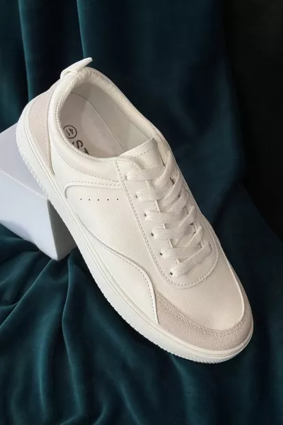 Кеды мужские, цвет бело-серый, 248RR193-7R