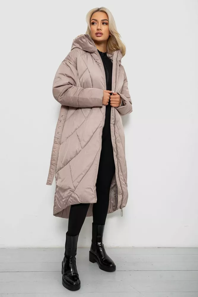 Купить Куртка женская зимняя  -уценка, цвет бежевый, 244R5618-U оптом - Фото №3