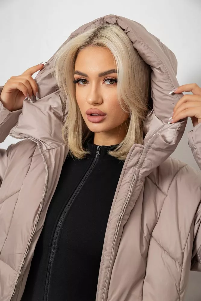 Купить Куртка женская зимняя  -уценка, цвет бежевый, 244R5618-U оптом - Фото №5