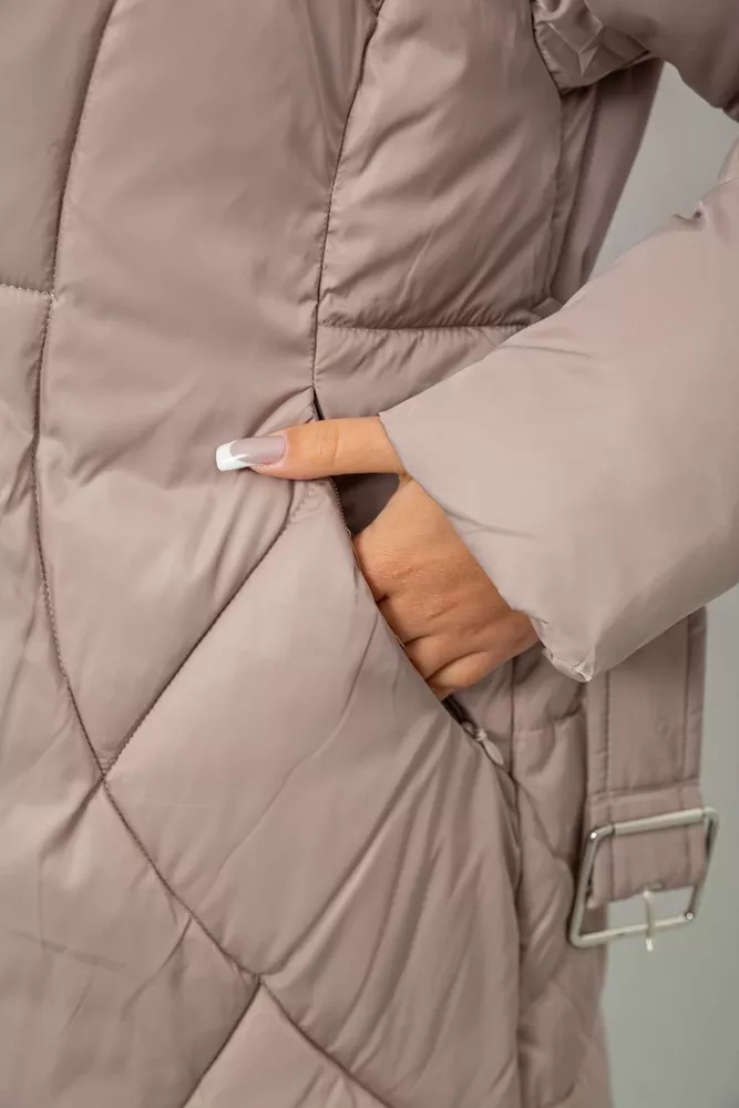 Купить Куртка женская зимняя  -уценка, цвет бежевый, 244R5618-U оптом - Фото №7