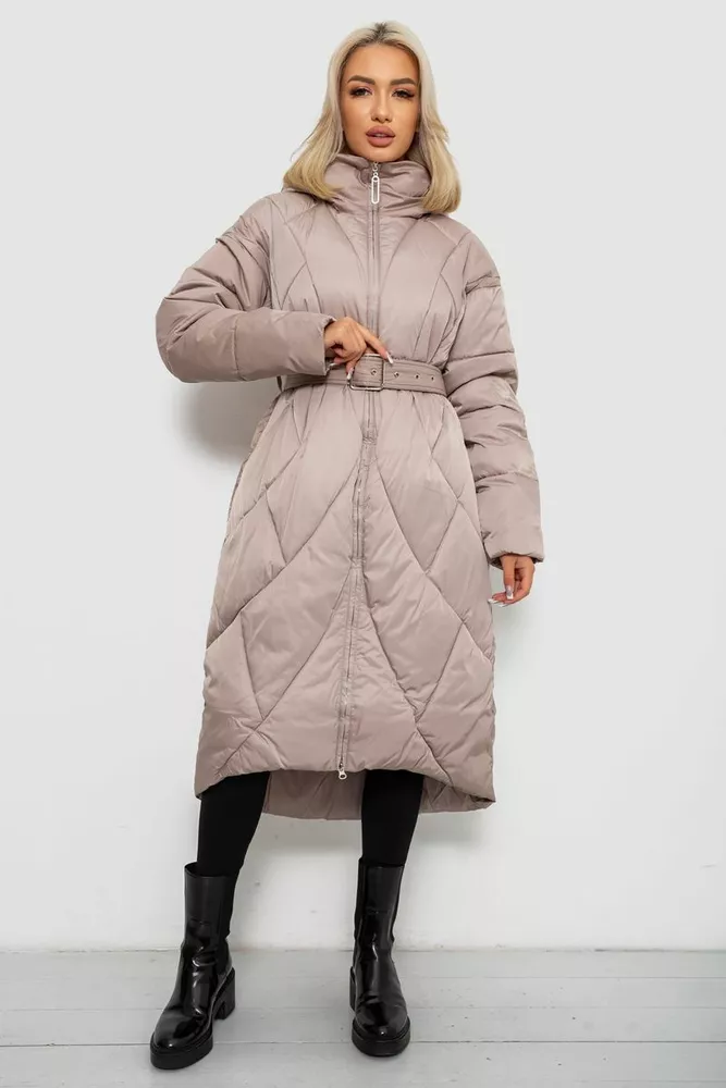 Купить Куртка женская зимняя  -уценка, цвет бежевый, 244R5618-U оптом - Фото №1