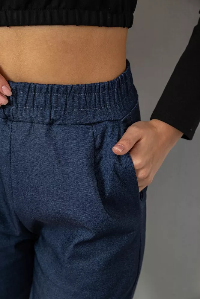 Купить Штаны женские утепленные  -уценка, цвет синий, 157R327-1-U - Фото №5