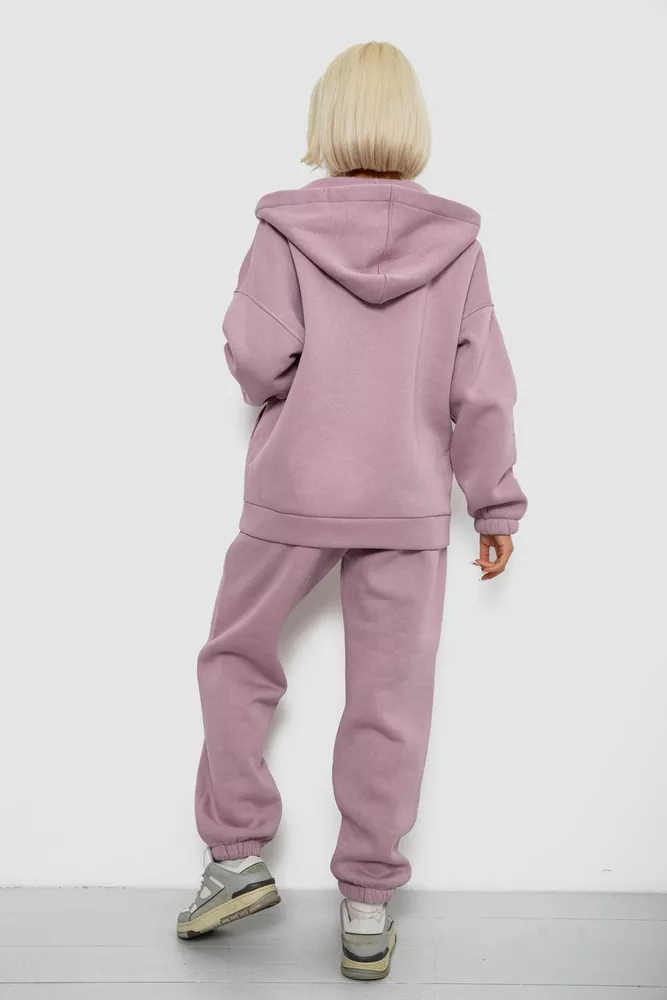 Купить Спортивный костюм женский на флисе, цвет сиреневый, 247R1058-6 - Фото №4
