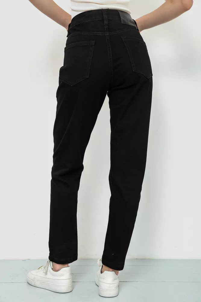 Купить Джинсы женские MOM  -уценка, цвет черный, 244R8527-U-2 оптом - Фото №4