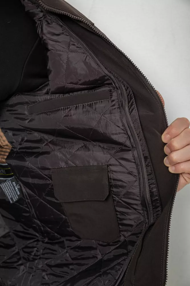 Купить Куртка мужская демисезонная, цвет темно-коричневый, 244R1128 оптом - Фото №6