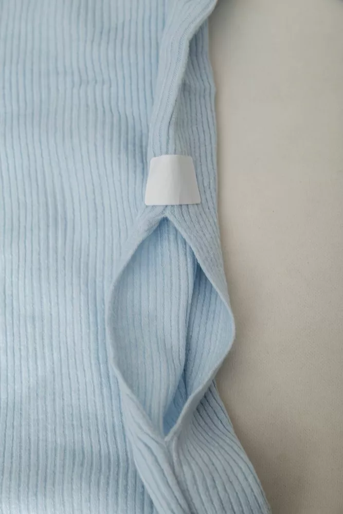 Купити Кофта жіноча однотонна базова  -уцінка, колір світло-блакитний, 244R2032-U-2 - Фото №6