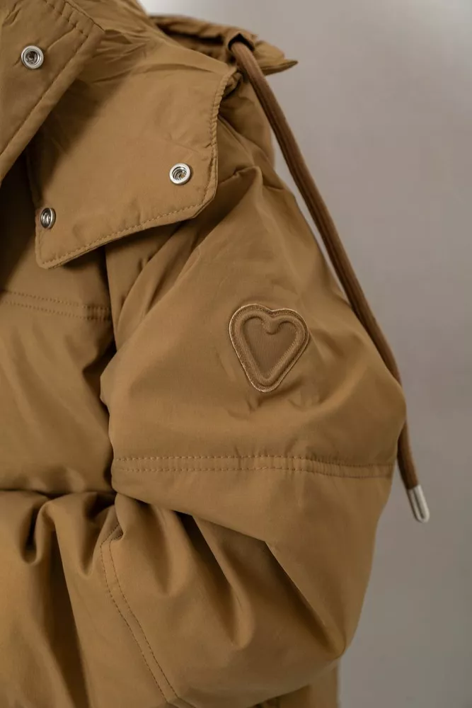 Купити Куртка жіноча зимова коротка  -уцінка, колір хакі, 244R983-U-5 - Фото №6