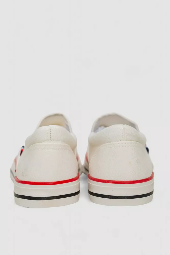 Купить Кеды мужские текстиль  -уценка, цвет белый, 248RLX02-U-35 - Фото №4