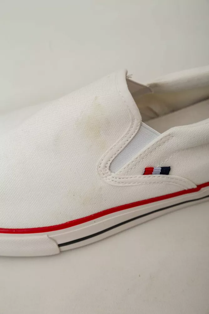 Купить Кеды мужские текстиль  -уценка, цвет белый, 248RLX02-U-35 - Фото №6