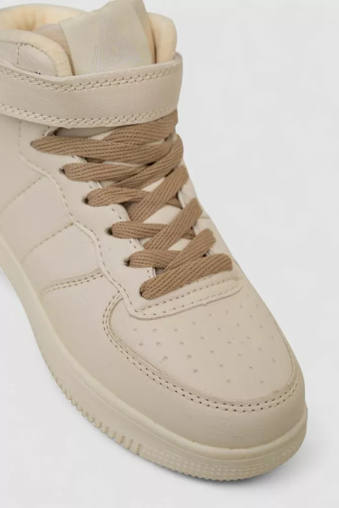 Купить Кроссовки женские зимние на меху, цвет бежевый, 248RH1040-5 - Фото №2