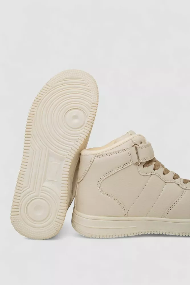 Купить Кроссовки женские зимние на меху, цвет бежевый, 248RH1040-5 - Фото №5