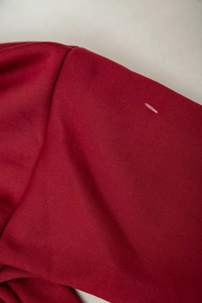 Купить Спортивный костюм женский на флисе  -уценка, цвет бордовый, 257R87-U - Фото №7