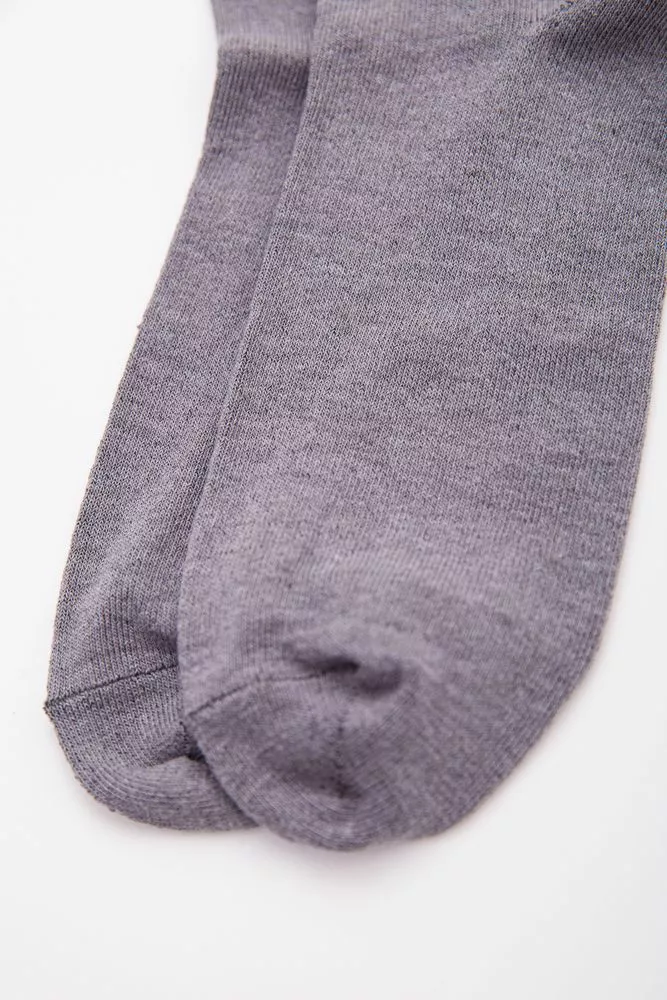 Купити Сірі чоловічі шкарпетки, середньої висоти, з ромбами, 131R137271 - Фото №3