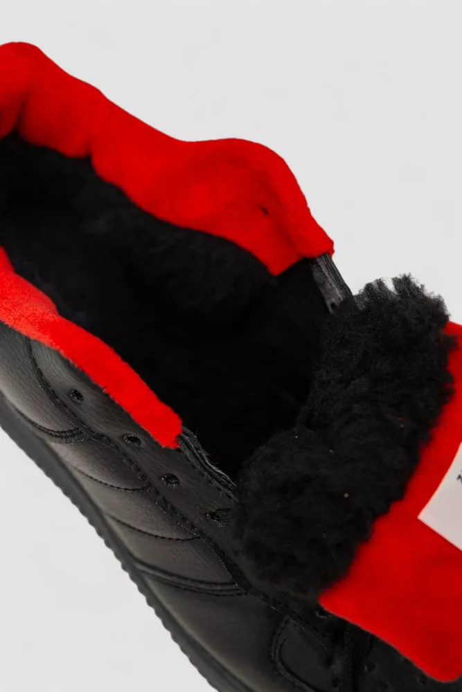 Купить Кроссовки мужские зимние на меху, цвет черно-красный, 248RH201 - Фото №6