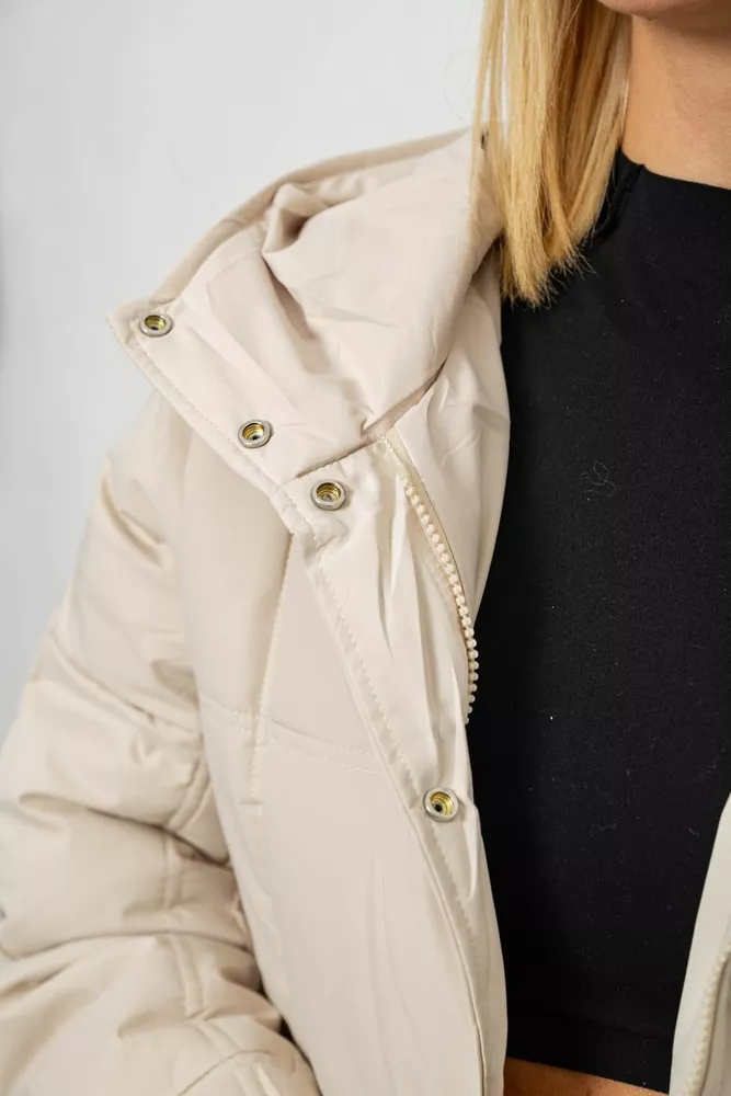 Купить Куртка женская зимняя  -уценка, цвет светло-бежевый, 244R8832-U - Фото №5