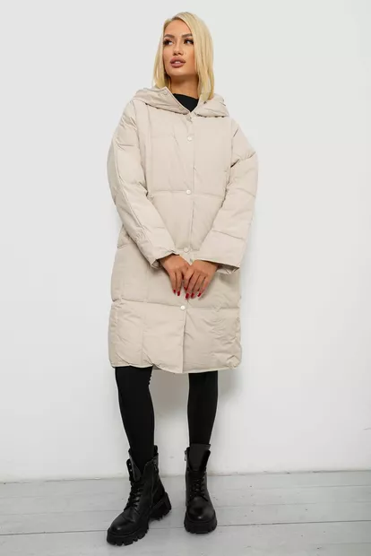 Куртка женская зимняя  -уценка, цвет светло-бежевый, 244R8832-U