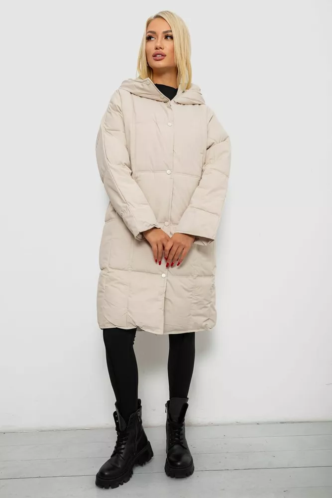 Купить Куртка женская зимняя  -уценка, цвет светло-бежевый, 244R8832-U - Фото №1