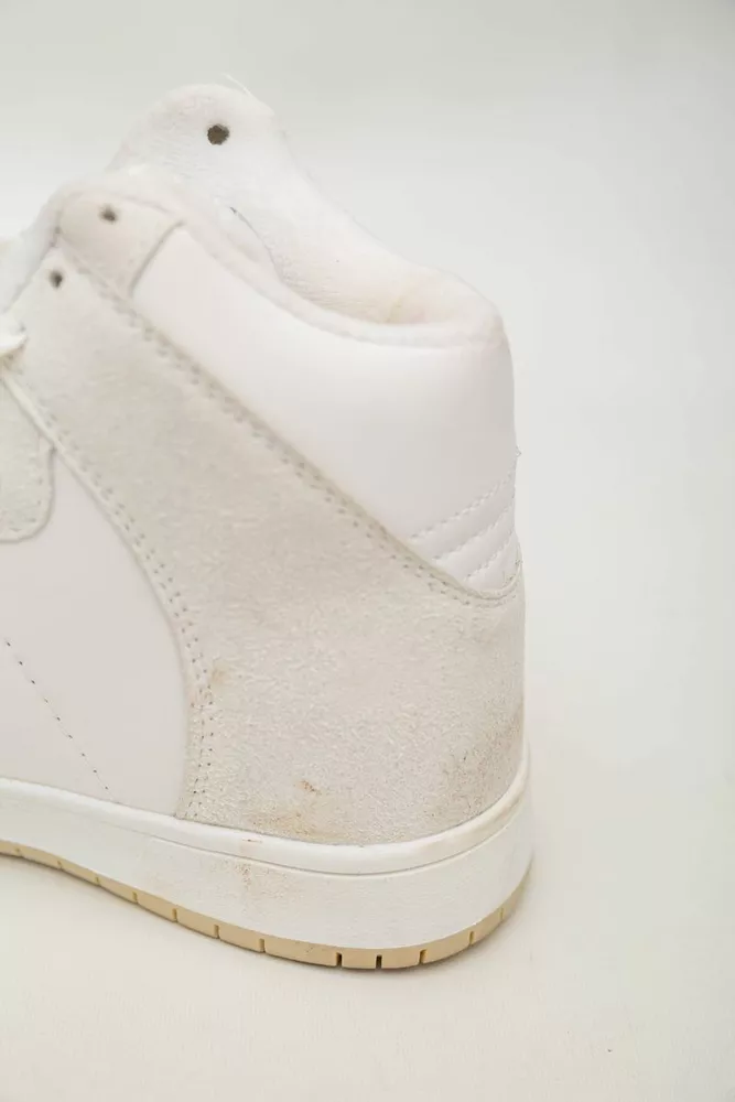 Купить Кроссовки женские зимние на меху  -уценка, цвет бело-бежевый, 248RH1060-5-U-5 - Фото №8