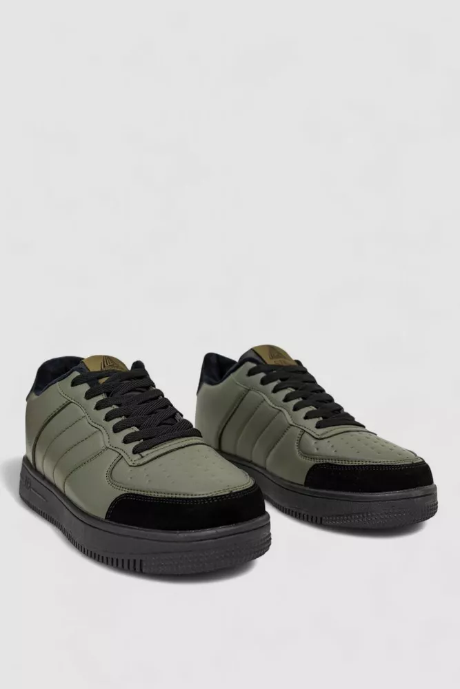 Купить Кроссовки мужские зимние на меху, цвет хаки, 248RH201 - Фото №3