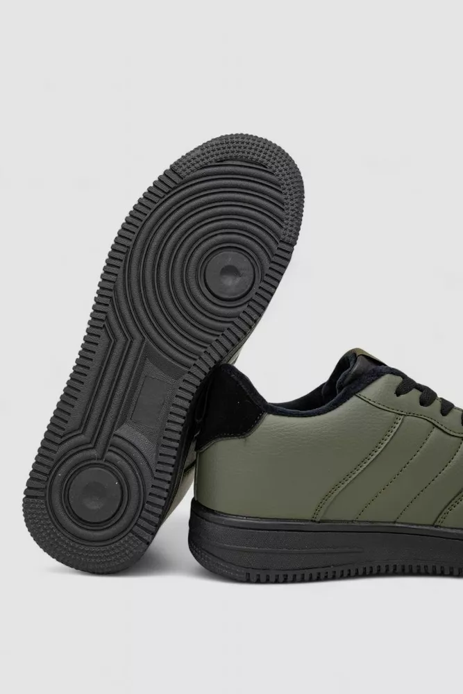 Купить Кроссовки мужские зимние на меху, цвет хаки, 248RH201 - Фото №5