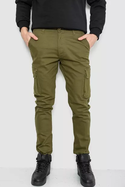 Джинсы мужские демисезонные  -уценка, цвет хаки, 243R8083-U-1