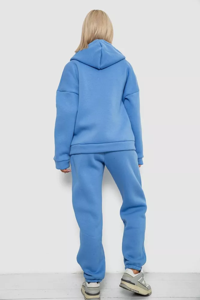 Купить Спортивный костюм женский на флисе  -уценка, цвет джинс, 238R5715-1-U - Фото №4
