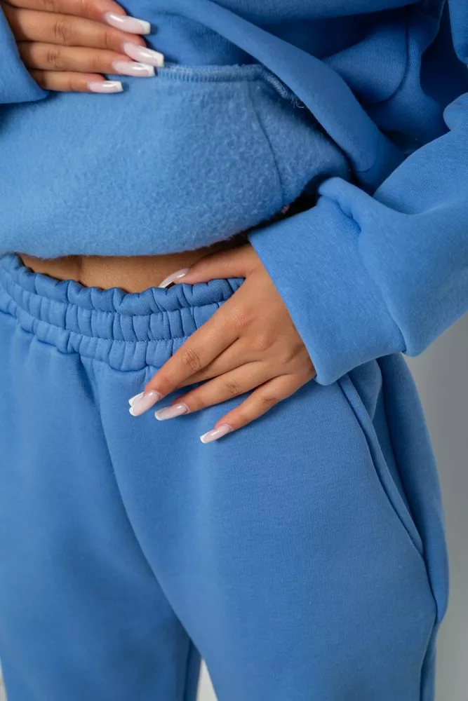 Купить Спортивный костюм женский на флисе  -уценка, цвет джинс, 238R5726-U-8 - Фото №6