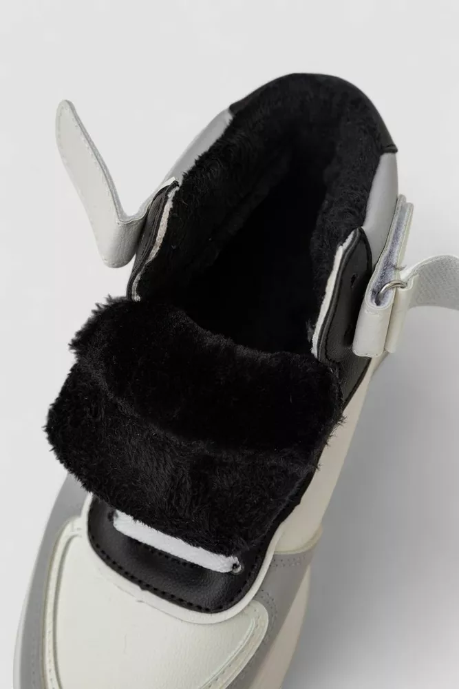 Купить Кроссовки женские зимние на меху  -уценка, цвет бело-серый, 248RAM03-86-U-1 - Фото №6