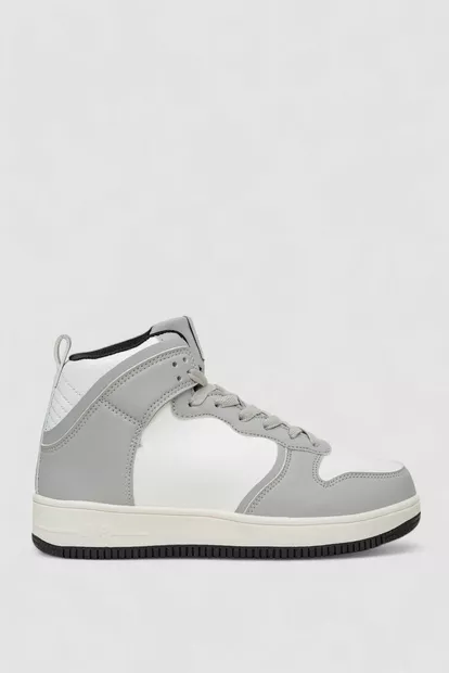 Кроссовки мужские зимние на меху  -уценка, цвет бело-серый, 248RCX698-U-5