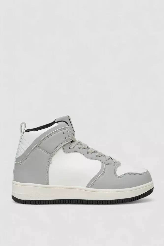 Купити Кросівки чоловічі зимові на хутрі  уцінка, колір біло-сірий, 248RCX698-U-5 - Фото №1