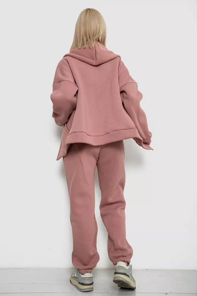 Купить Спортивный костюм женский на флисе  -уценка, цвет пудровый, 238R5715-5-U-1 - Фото №4