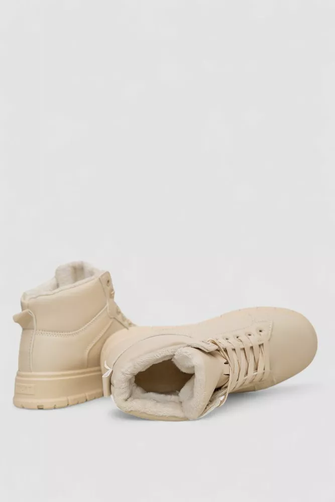 Купить Кроссовки женские зимние на меху  -уценка, цвет бежевый, 248RMB13-U-1 - Фото №5