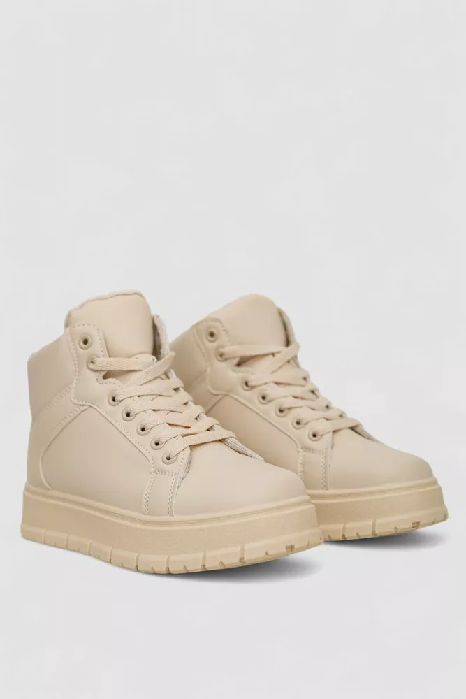 Купити Кросівки жіночі зимові на хутрі  -уцінка, колір бежевий, 248RMB13-U-2 оптом - Фото №3