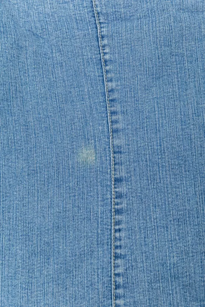 Купить Куртка джинсовая женская  -уценка, цвет голубой, 201R55-055-U-114 - Фото №4