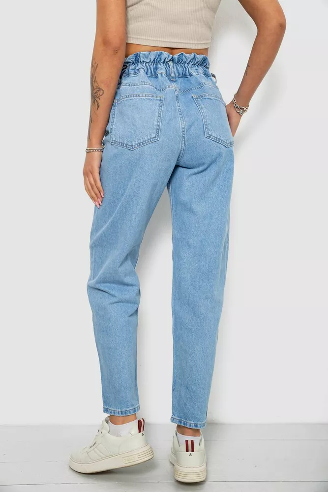 Купить Джинсы женские Mom-fit, цвет голубой, 244R1601S20-LZ - Фото №4