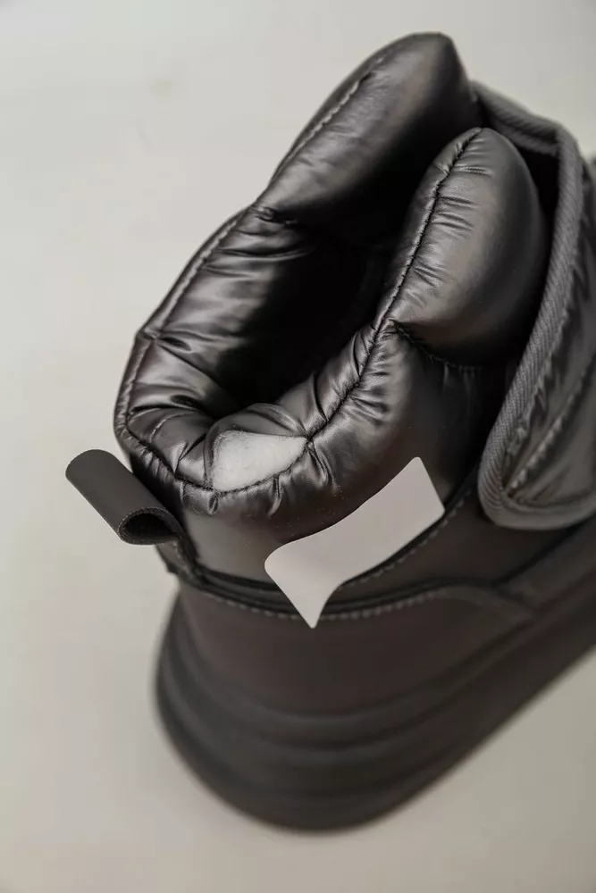 Купить Дутики женские зимние на меху  -уценка, цвет серый, 248RLM10-U - Фото №7