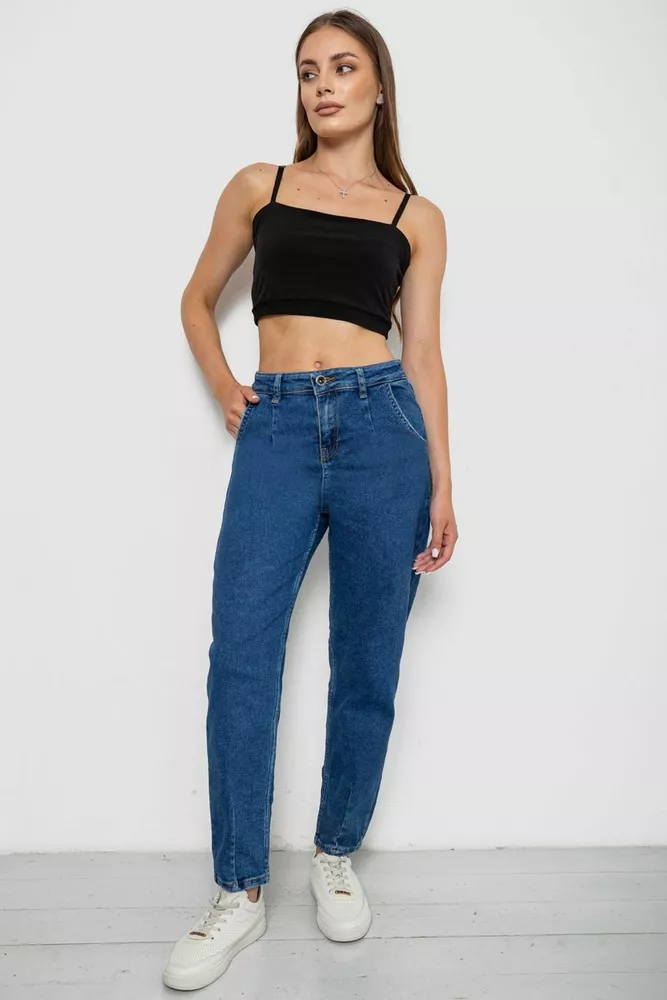 Купить Джинсы женские  -уценка, цвет синий, 244R1030-U - Фото №2