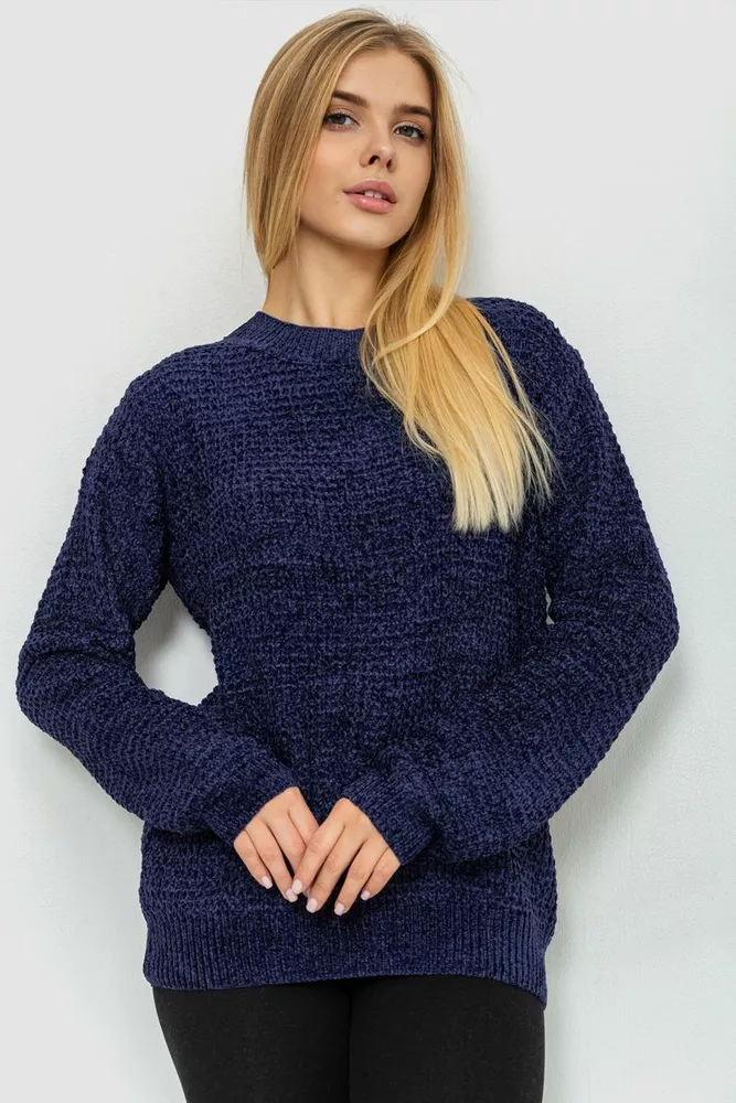 Купити Светр жіночий, колір темно-синій, 221R20PCS01 - Фото №3
