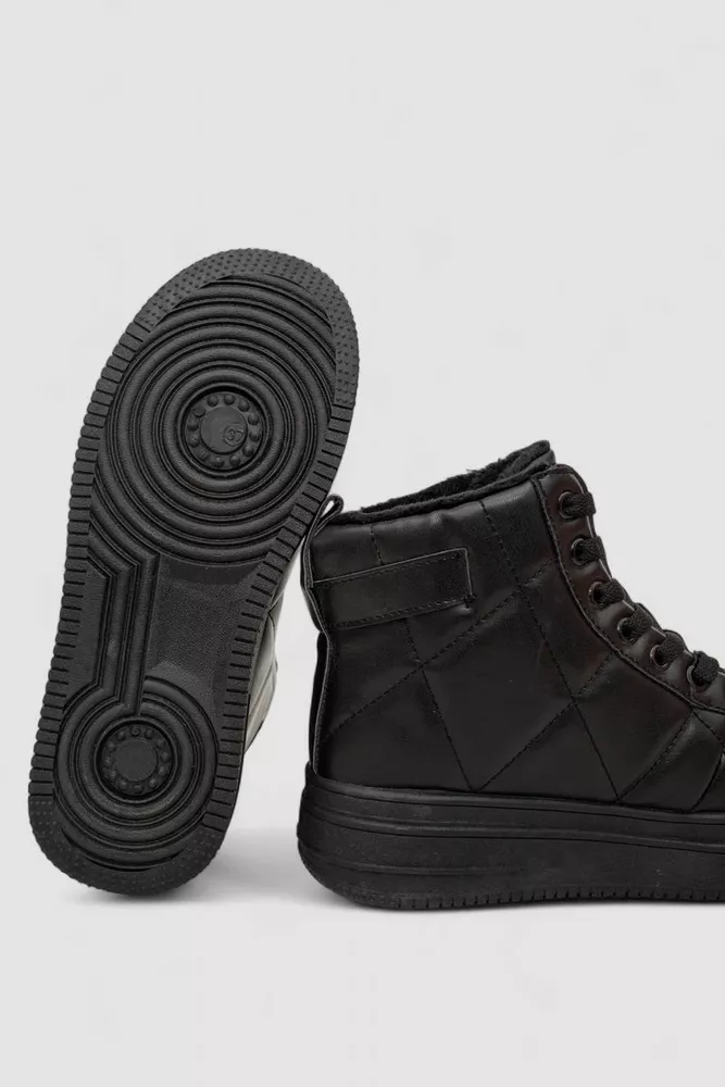 Купити Кросівки жіночі зимові, колір чорний, 248RBB10 - Фото №5